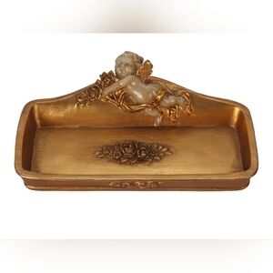 Gold Vintage Vanity Tray